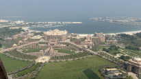 original Ausblick auf Emirates Palace vom Grand Hyatt